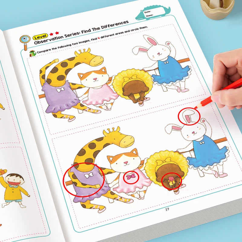 Hidden Differences Activity Book, Featuring 32 Interactive Observation Games and Memory Exercises |   Attention and Concentration Training |   Visual Perception Skills, Focused Attention Games with Numbered Pages |   Find the Quick Pick Grocers