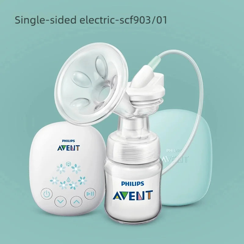 PHILIPS AVENT Portable Single Electric Breast Pump with Smart Massage & Petal Stimulation – Mimics Baby’s Natural Sucking Purest Peak