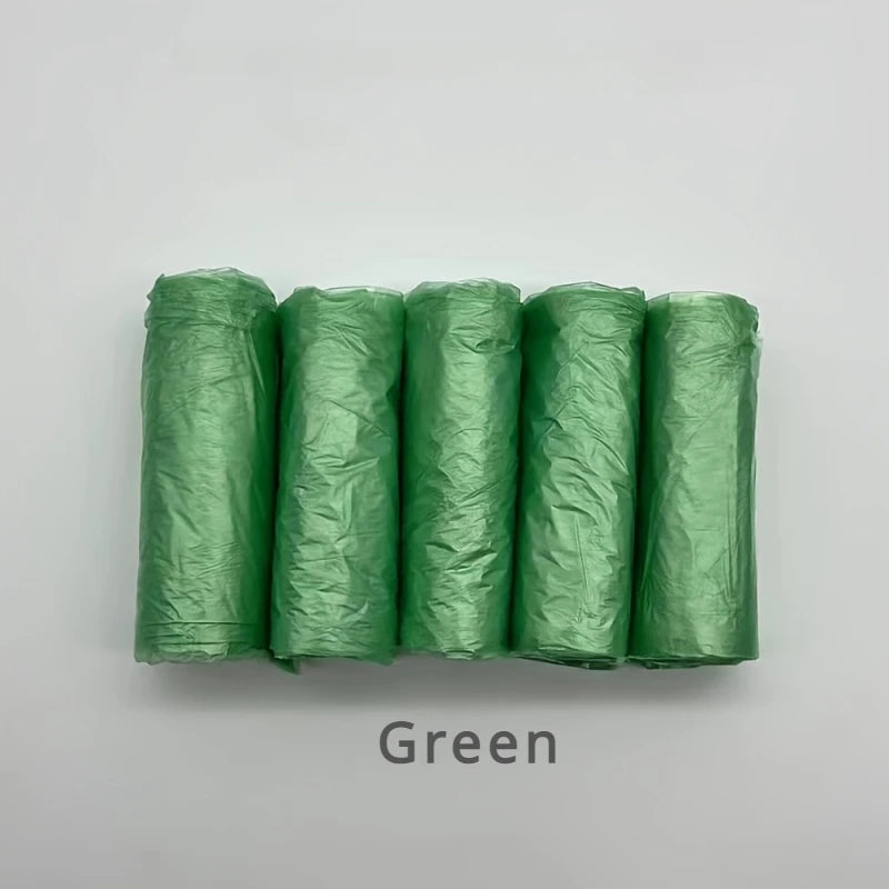 100PCS Mixed Color Thicken Disposable Garbage Bags Kitchen Storage Trash Can Liner Bags Protect Privacy Plastic Waste Bag Econic Blanks