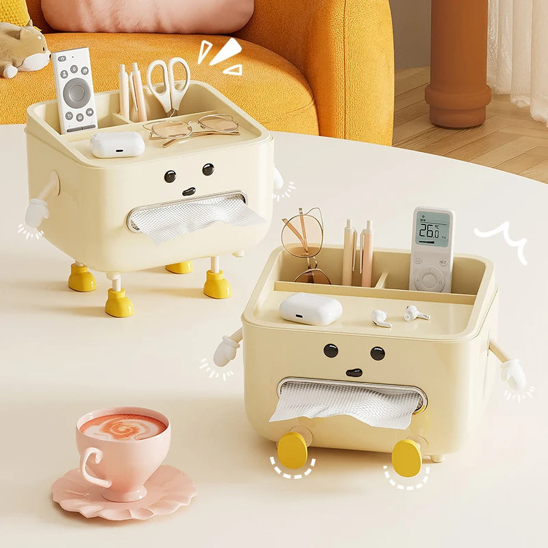 1pc Multifunctional Desktop Storage Box, Cosmetic Organisation Shelf Countertop Storage and Display Box (with Sticker) Quick Pick Grocers