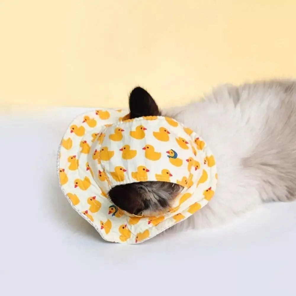High-quality Adjustable Pet Sun Hat Cat Dog Breathable Dog Sunshade Hats Outdoor Travel Pet Fisherman Hat Quick Pick Grocers