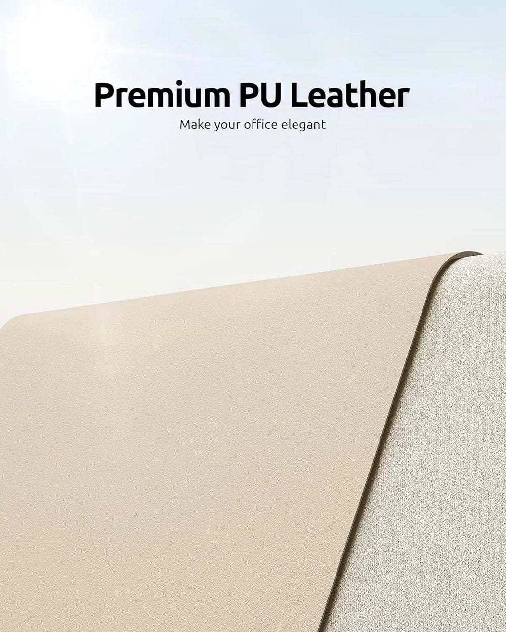 Large Mouse Pad,Office Desk Mat, Leather Desk Pad Protector, Non-Slip PU Leather Desk Blotter, Laptop Desk Pad Quick Pick Grocers