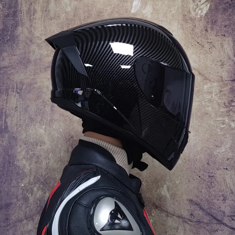 Full Face Racing Helmets Winter Warm Double Visor Motorcycle Helmet Motorbike Sports helmet LVS-701