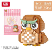 LOZ cute Cartoon Cat Animal Toy Dolphins owls chick cats dogs Model Diamond Particle Block Assembly Toys for Children's Gift Quick Pick Grocers