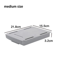 Hidden Storage Box Desk Storage Drawer Self-Adhesive Plastic Table Storage Holder Simple Sundries Cosmetics Stationery Organizer Quick Pick Grocers