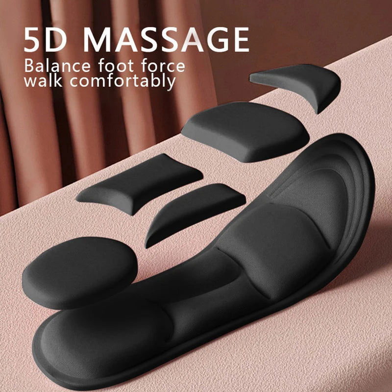 1/2/4/16Pairs 5D Massage Memory Foam Insoles For Shoes Sole Breathable Cushion Sport Running Insoles For Feet Orthopedic Insoles Quick Pick Grocers