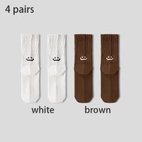 4 Pairs Men's Cotton Work Socks Cushioned Long Running Breathable Ankle Crew Socks  Casual Socks for Men Cycling socks Quick Pick Grocers
