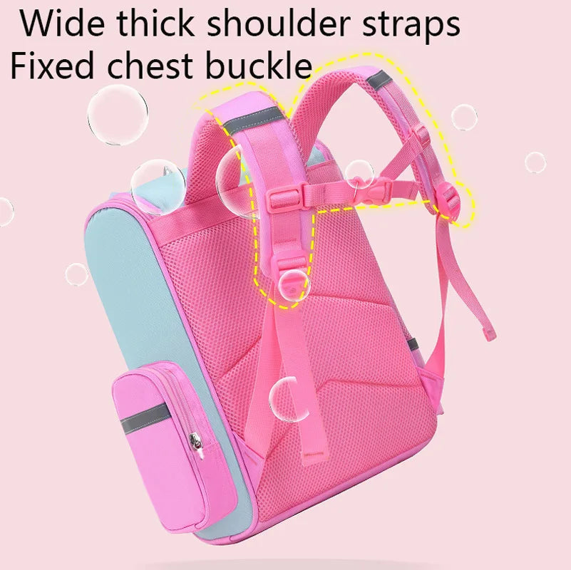 Kid Backpack for Girl Unicorn Children Bookbag Rainbow Eyes School Bag Teen Girl Backpack for Traveling Waterproof Mochilas Purest Peak
