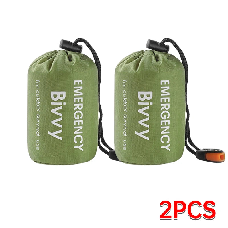Emergency Sleeping Bag Lightweight Waterproof Outdoor First Aid Kit Waterproof Compression Backpack Hiking Camping Bedding