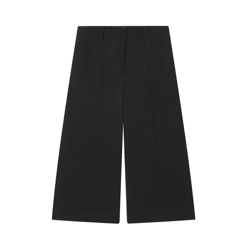ETJ 2025 women's new fashion design three-dimensional cut high collar slim suit jacket & matching casual trousers Quick Pick Grocers