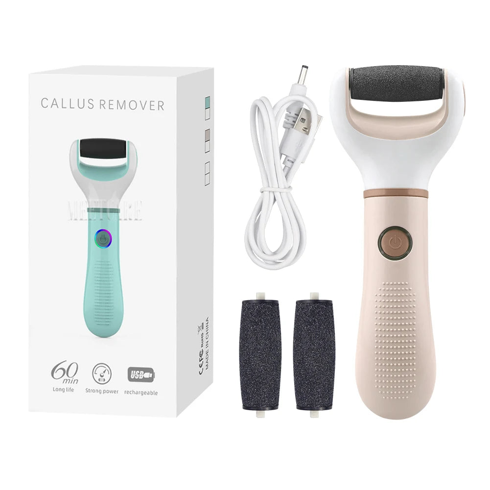 Electric Foot Grinder Auto Wireless Remove Dead Skin Calluses Cracks Hard Cracked skin Pedicure Tool Waterproof Foot Cleaner Econic Blanks