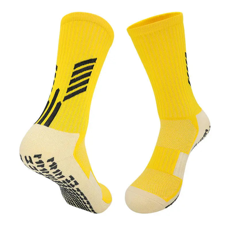 High Quality Anti Slip Soccer Socks Adults Kids Sport Towel Bottom Cotton Mid Tube Non Slip Football Hockey Baseball Grip Sock Quick Pick Grocers