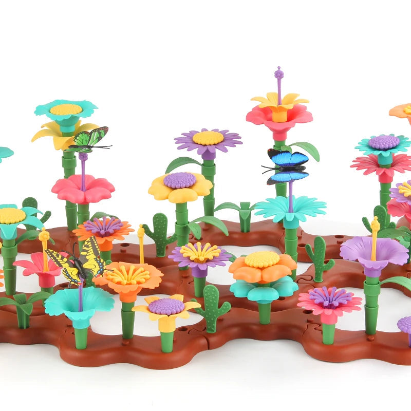 Grow Their Imagination with STEM Educational Flower Garden Building Toy - Perfect Gift for 3-7 Year Old Boys & Girls! Quick Pick Grocers