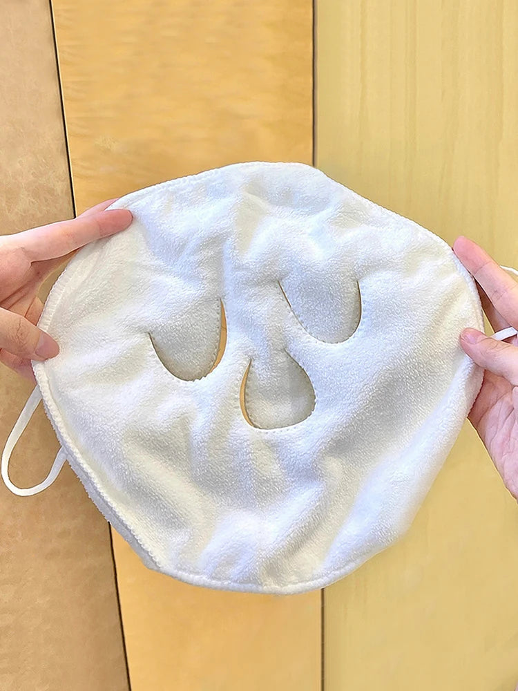 Hot compress towel hanging ear soft skin-friendly steam heating cold hot compress face towel wet compress irrigation face towel Quick Pick Grocers