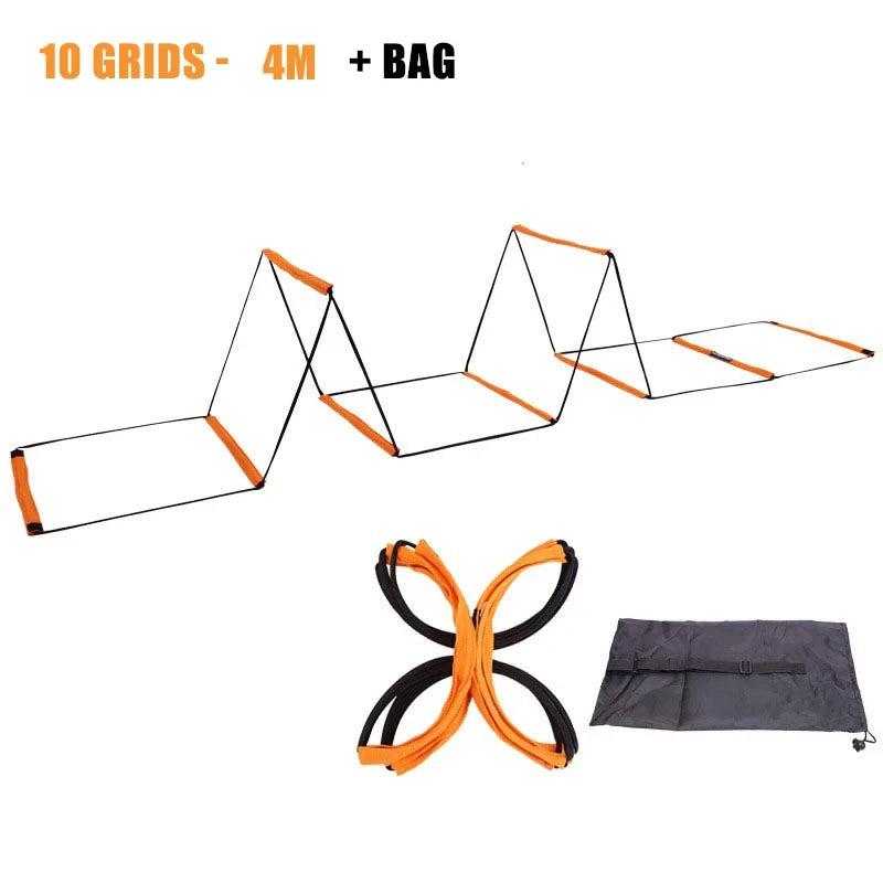 Dual-Purpose Soccer Training Jump Ladder Multifunctional Agility Ladder Speed Training Coordination Footwork Football Equipment Quick Pick Grocers