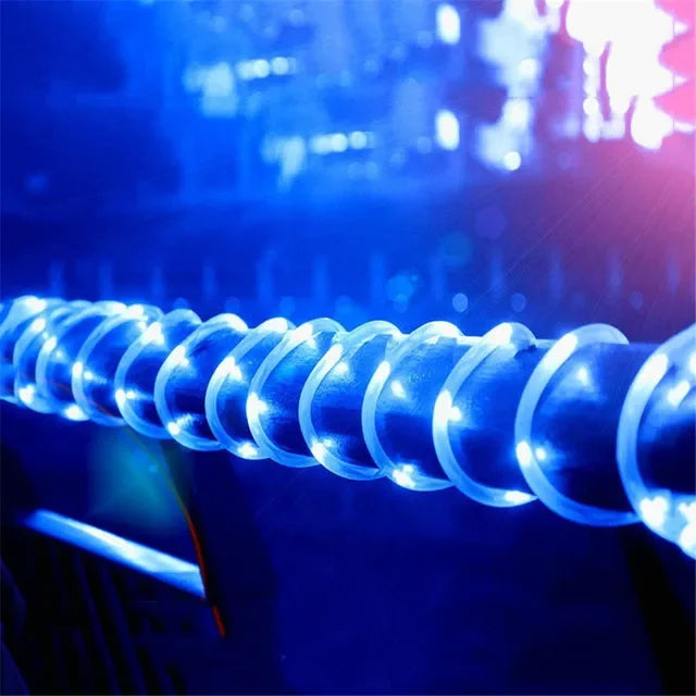 Outdoor Solar Lights Garland Rope String Lights 7-32M LED Garden Garland Waterproof Tube Lamp for Garden Christmas Decoration Quick Pick Grocers