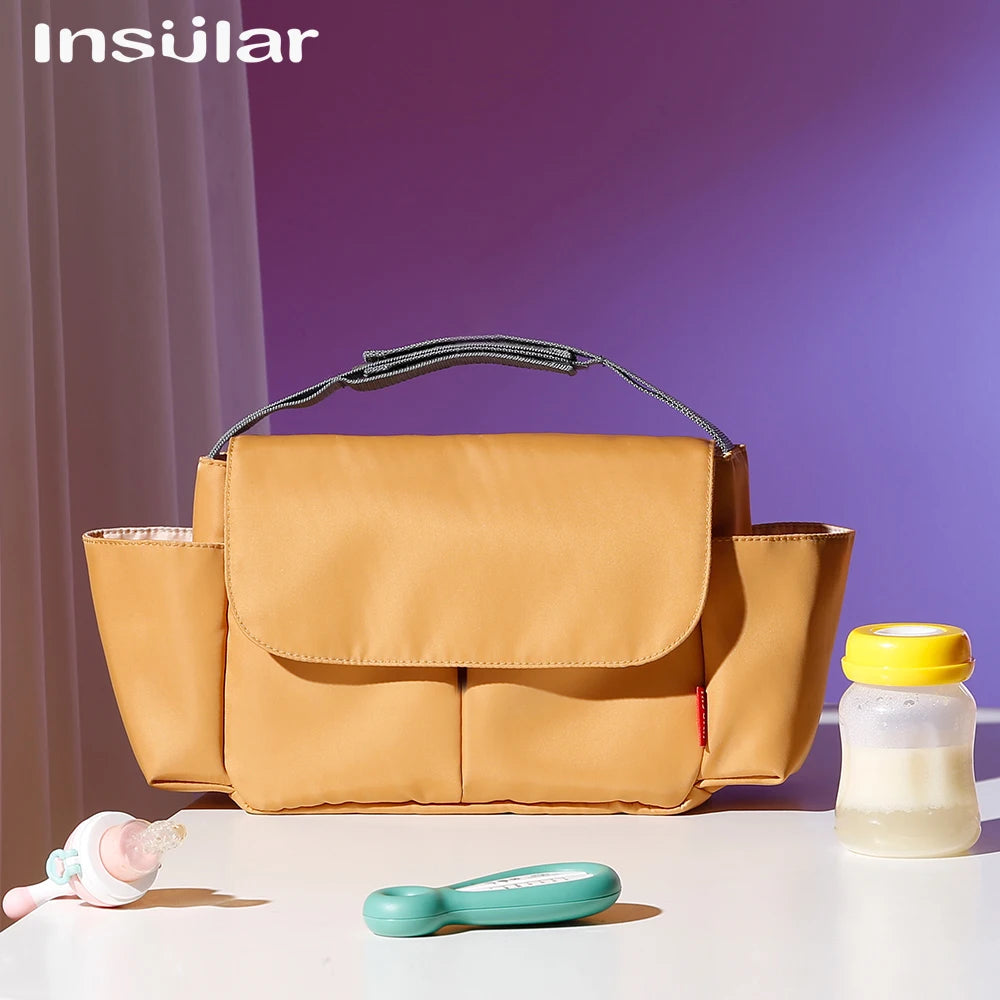 Universal Buggy Baby Pram Organizer Bottle Holder Multipurpose Baby Stroller Accessory Stroller Caddy Storage Diaper Nappy Bag Purest Peak