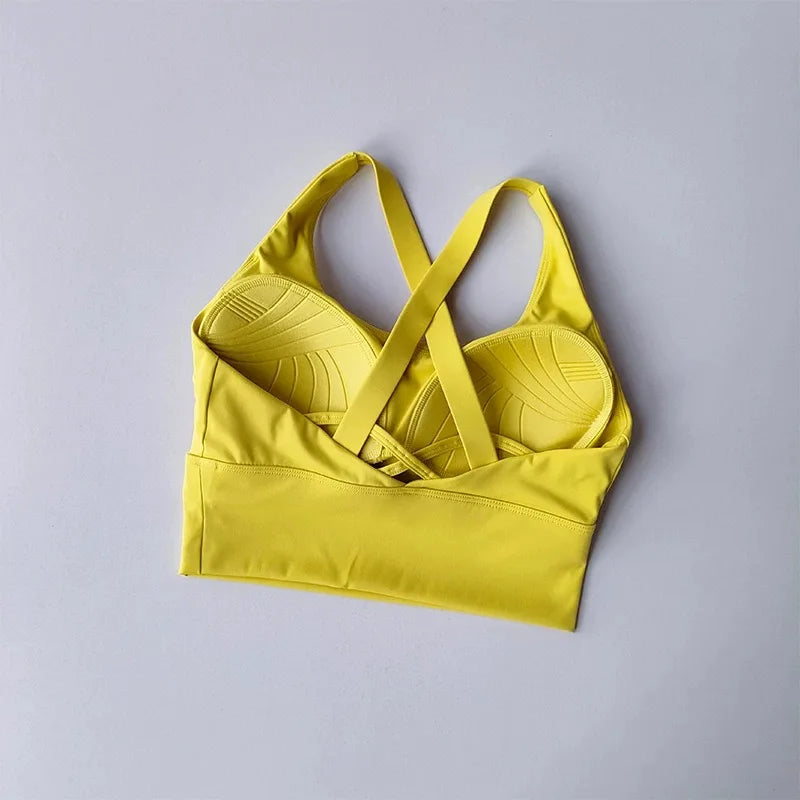 Shockproof High-Intensity Exercise Fitness Bra All-In-One Cup Running Gathered Yoga Beauty Back Breathable Sports Bra for Women Quick Pick Grocers