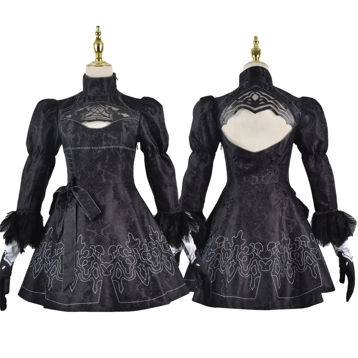 Anime Nier Automata Cosplay 9S Yorha 2B Cosplay Suit Male Women Outfit Wig Disguise Costume Plus Size Fancy Party Black Dress Quick Pick Grocers