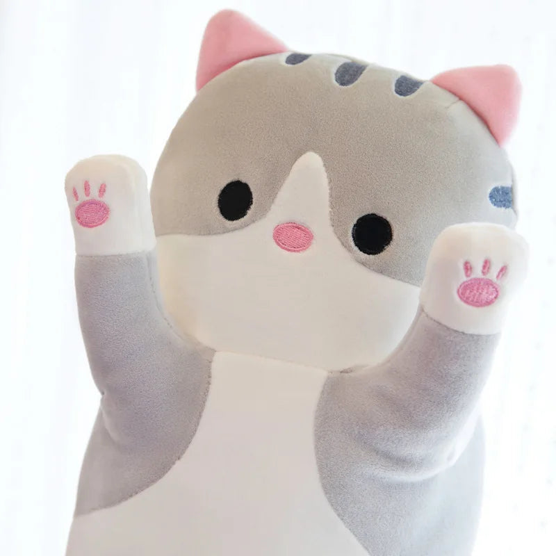 50/70/90/110/130cm Funny Joy Cute Soft Long Cat Plush Toys Pause Office Nap Pillow Bed Sleep Home Decor Doll for Kids Girl Gift Econic Blanks