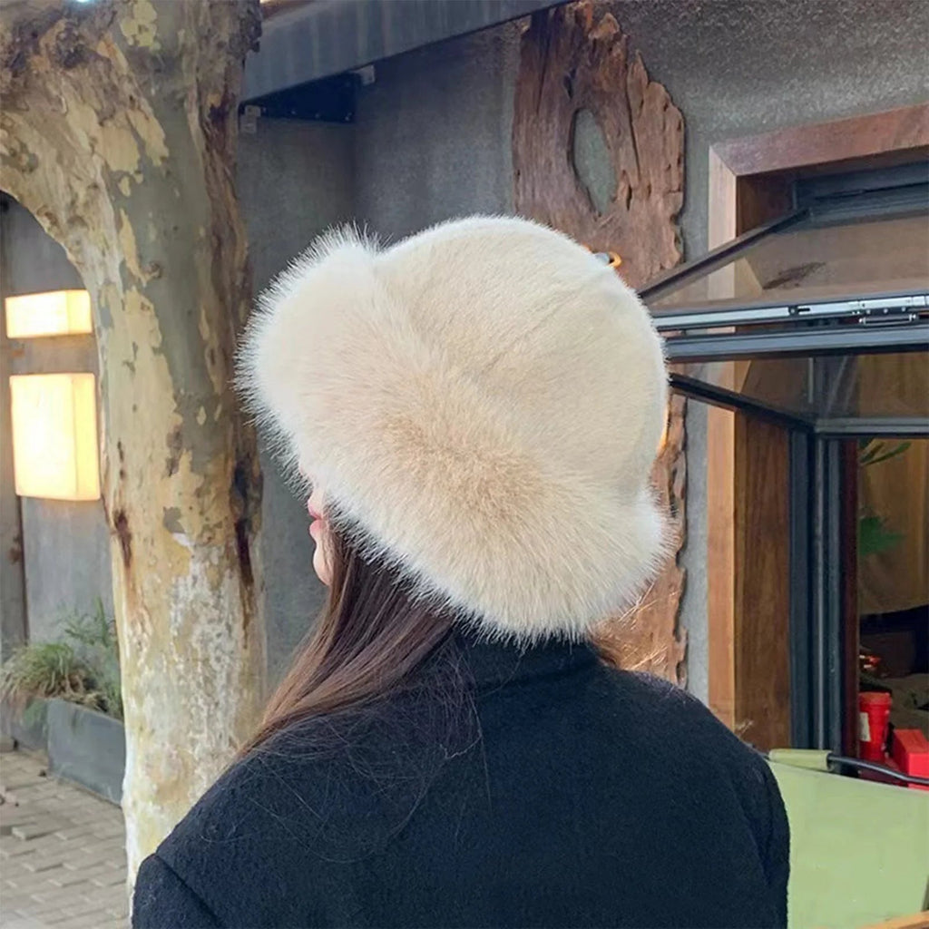 Furry Hats For Women, Autumn Winter Korean Style Warm Hats, Solid Color Flattering Mongolian Hats, Thickened Winter Outfits Purest Peak