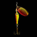 Rotating Metal Spinner Fishing Lures 9.1g 7cm Rotating Sequin Artificial Hard Baits Crap Bass Pike Treble Hook Fishing Tackle Econic Blanks