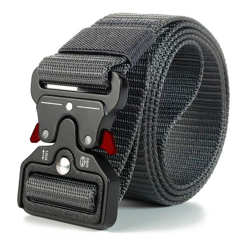 Genuine Tactical Belt Quick Release Outdoor Military Belt Soft Real Nylon Sports Accessories Men And Women Black Belt Quick Pick Grocers