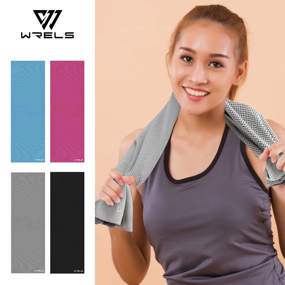 WRELS Towel Sports Quick-drying Super Absorben Outdoor Cooling Towel Fitness sports gym Running quick Dry Cool Towel Soft Gym Quick Pick Grocers