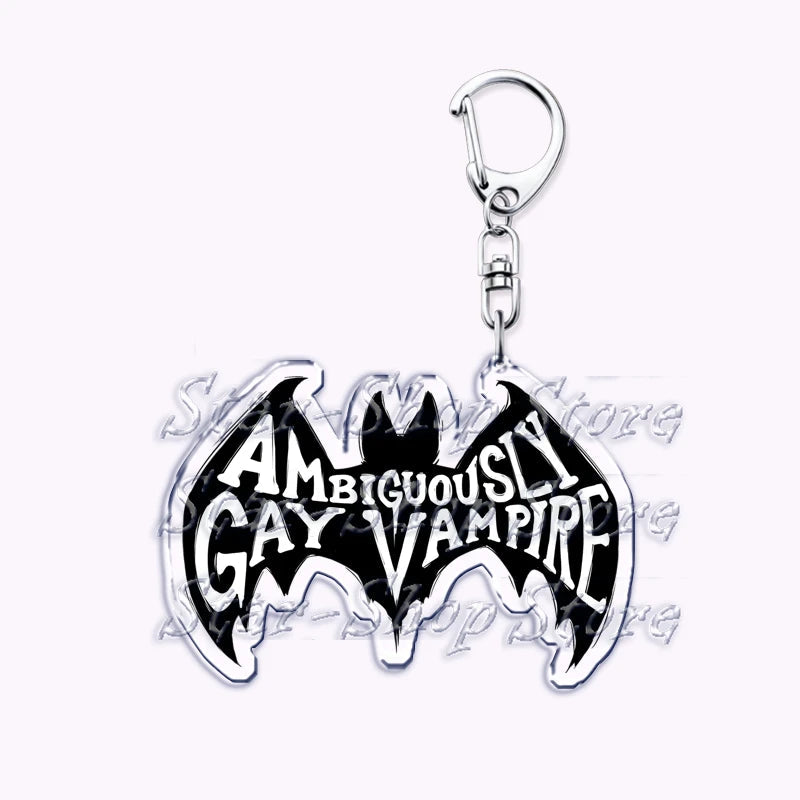 Cute Lgbt Halloween Keychain for Accessories Bag Gay Pride Lgbtq Spooky Ghost Lesbian Keyring Jewelry Rainbow Fans Friends Gifts Quick Pick Grocers