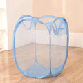 Folding Household Laundry Storage Basket Mesh Dirty Clothes Storage BasketToy Storage Bag Household Storage Bucket Econic Blanks