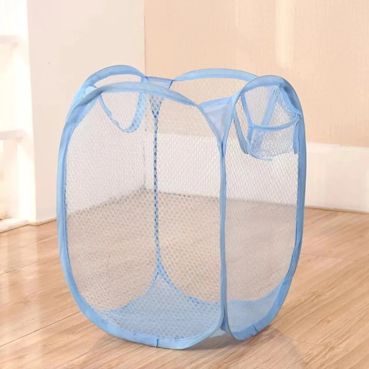 Folding Household Laundry Storage Basket Mesh Dirty Clothes Storage BasketToy Storage Bag Household Storage Bucket Econic Blanks