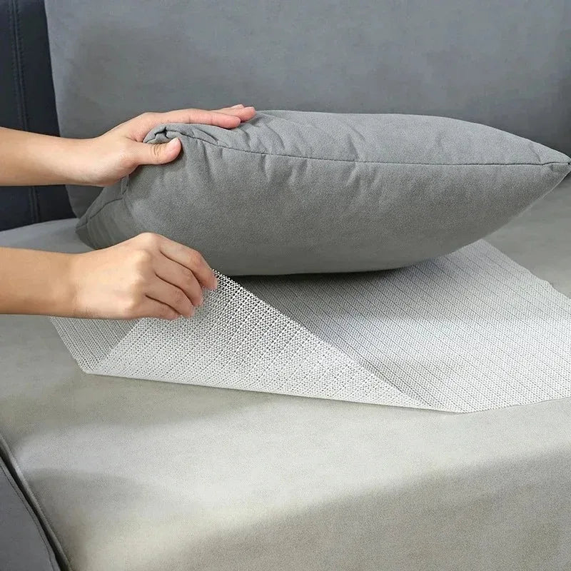 Antiskid Sheet Mattress Sofa Mat High quality PVC Floor Carpet Yoga Mat with Fixing Base Fabric Household Anti Slip Net Cloth ﻿ Quick Pick Grocers