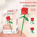 Romantic Rose Flower Bouquet Building Block Eternal Model Assembly Plastic Plant Brick Home Decor Mother's Day Birthday R Gift Quick Pick Grocers