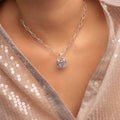 Mother's Day MAMA Necklace Gift Irregular Circular Guardian Pendant Necklace New Fashion Stainless Steel Necklace Accessory Gift Quick Pick Grocers
