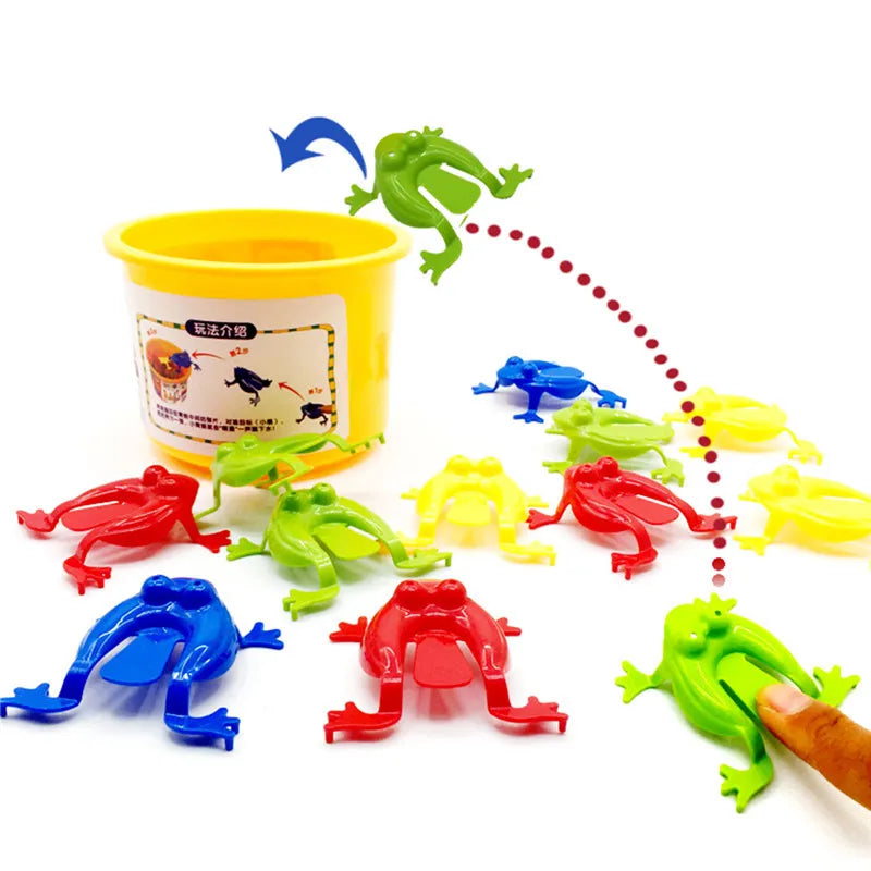 10-20Pcs Jumping Frog Bounce Fidget Toys For Kids Novelty Assorted  Stress Reliever Toys For Children Birthday Gift Party Favor Econic Blanks