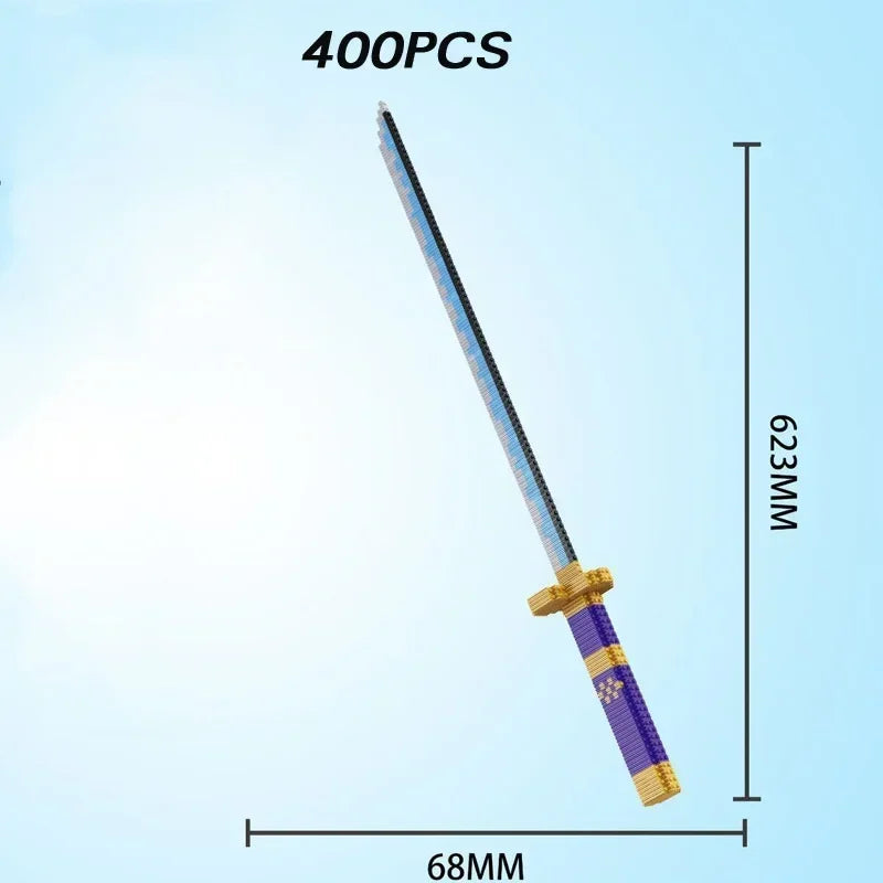 Samurai Sword Building Blocks Ninja Blade Katana Japanese Anime Butterfly Nichirin Knife Bricks Children Toys for Adult Quick Pick Grocers