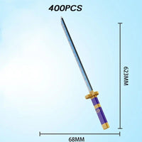 Samurai Sword Building Blocks Ninja Blade Katana Japanese Anime Butterfly Nichirin Knife Bricks Children Toys for Adult Quick Pick Grocers