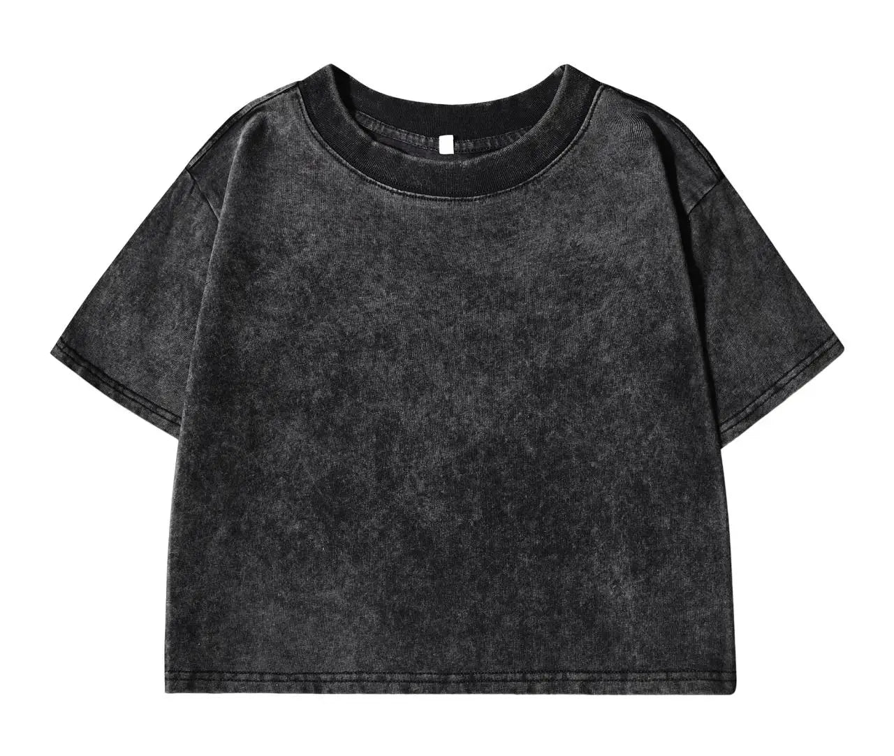 100% Cotton Washed T-Shirts For Women Loose O-Neck Crop Tops Y2k Street Female Clothes Summer Casual Vintage Short Sleeve Tees Quick Pick Grocers