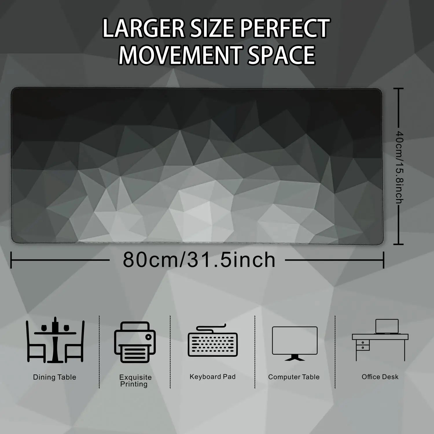 1PC Large Mouse Pads For Desk, Gaming Mouse Pad, Mouse Pad with Stitched Edges and Non-Slip Rubber Base, Extended And Thickened Quick Pick Grocers