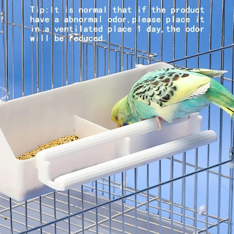 1 pc Double grid stand bird feeding trough parrot feeder Quick Pick Grocers