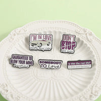 Funny Quote Enamel Pins Positive Saying Pop Music Rock Band LGBT Rainbow Brooches Lapel Badge Funny Jewelry Gifts for Friends ﻿ Quick Pick Grocers