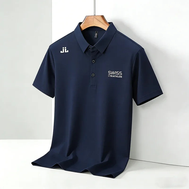 2026 New Men's Regular Fit Short Sleeve Polo Shirt Soft Comfortable Fabric Casual Sport Summer Fashion Top Tee Quick Pick Grocers