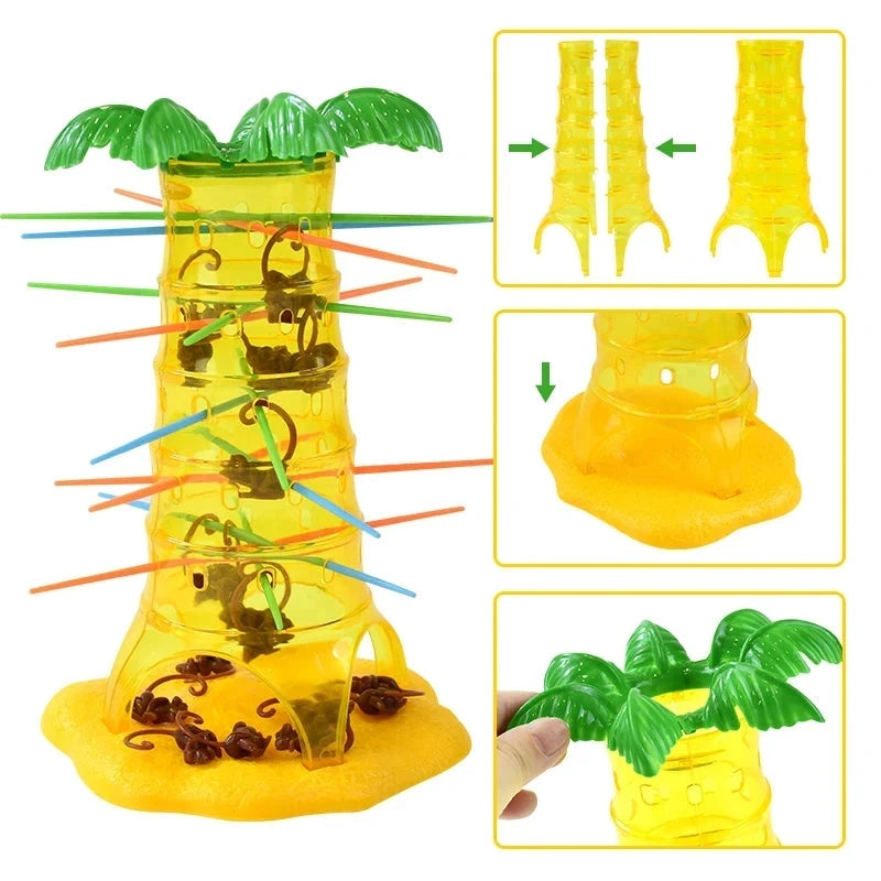 Multiplayer Tabletop Games Rolling Climbing Monkeys Interesting Intelligence Toys Parent-Child Interactive Board Game for Kids Econic Blanks