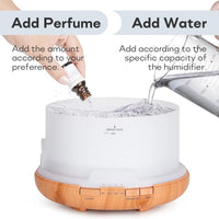 Air Humidifier Essential Oil Diffuser 300ML 500ML 1000ML With Lights Remote Control Ultrasound Electric Aromatherapy Diffuser Quick Pick Grocers
