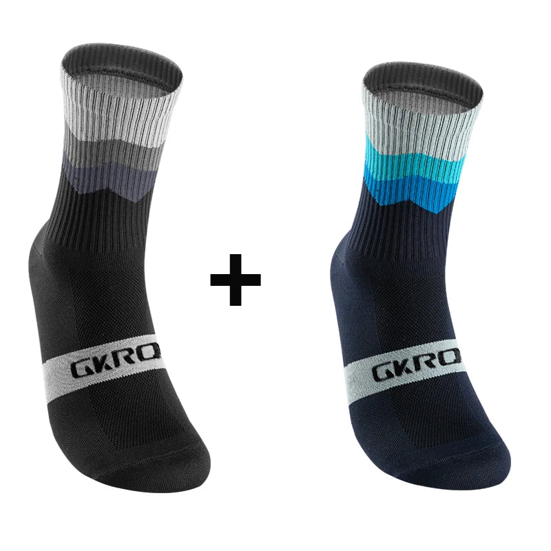 2pairs Professional Cycling Socks Breathable Road Bicycle Socks Men Women Outdoor Sports Racing e Compression Cycling For Women Quick Pick Grocers