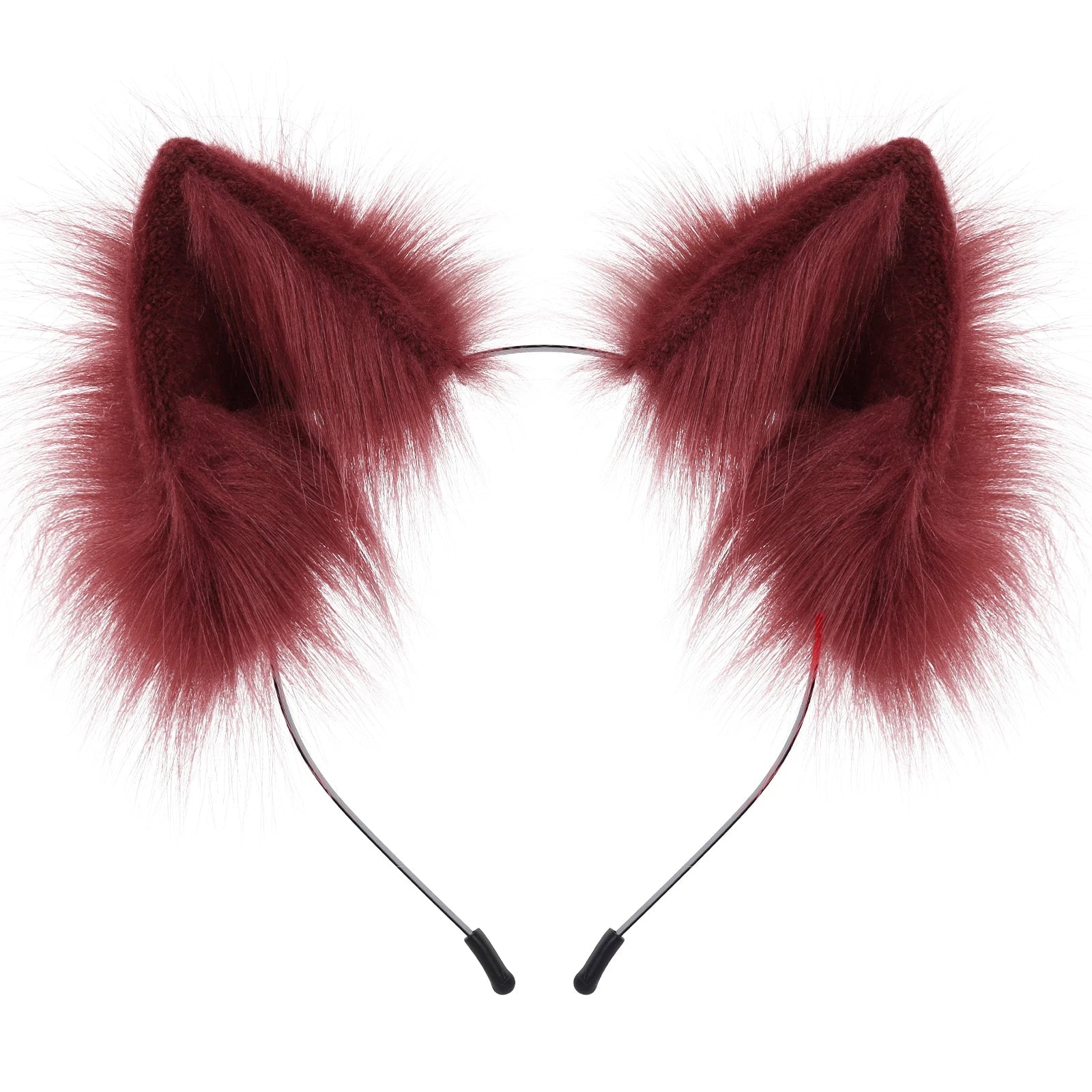 Handmade Faux Fur Animal Ears Headband Furry Cat Fox Ear Hairhoop Headwear Costume Accessory for Cosplay Masquerade Quick Pick Grocers