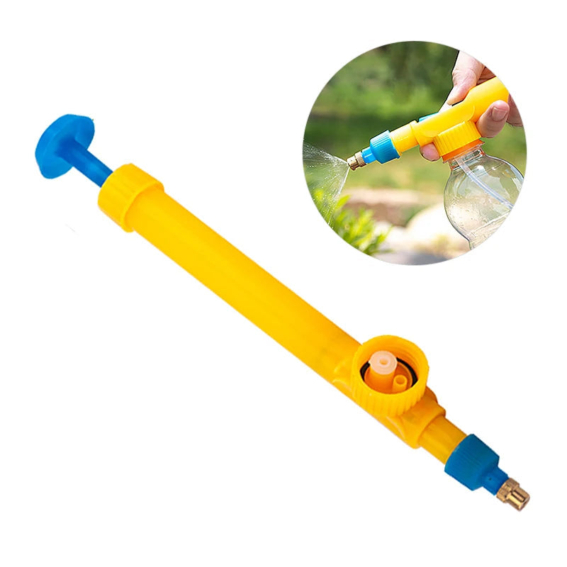 High Pressure Air Pump Manual Sprayer Adjustable Drink Bottle Spray Head Nozzle Garden Watering Tool Sprayer Agriculture Tools Quick Pick Grocers