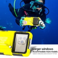 Multi-functional, durable, waterproof, 15m/50ft, universal 6.9 inch waterproof phone case, IP68, professional diving photography Quick Pick Grocers