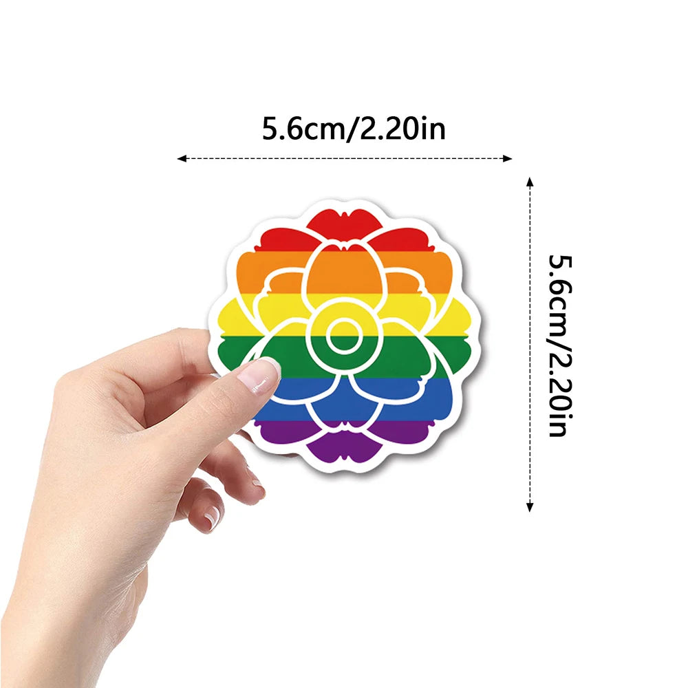 10/30/50/110pcs LGBT Gay Pride Stickers Colorful Rainbow Graffiti for Laptop Phone Case Skateboard Water Bottle Cartoon Sticker Quick Pick Grocers