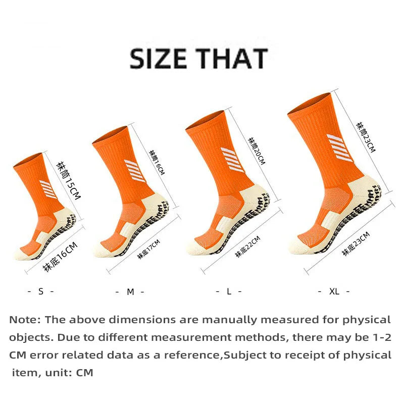 High Quality Anti Slip Soccer Socks Adults Kids Sport Towel Bottom Cotton Mid Tube Non Slip Football Hockey Baseball Grip Sock Quick Pick Grocers
